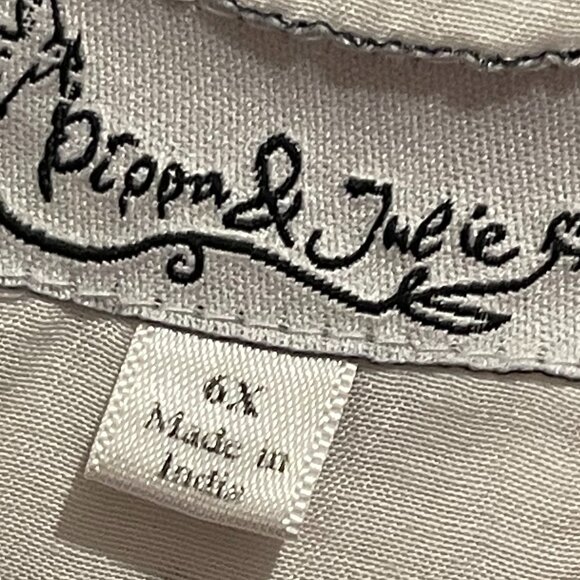 Pippa & Julie Girls' Sleeveless Patterned Party Dress, Fit and Flare Size: 6X - Picture 5 of 5